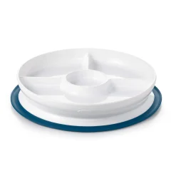 Hot Stick and Stray Suction Divided Plate -Navy Kids Plates & Placemats|Tableware
