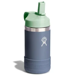 Tableware|Bottles & Insulated Bottles>Hydro Flask 12oz Kids Wide Straw Bottle Grey/Green