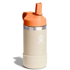Tableware|Bottles & Insulated Bottles>Hydro Flask 12oz Kids Wide Straw Bottle - Beige/Peach