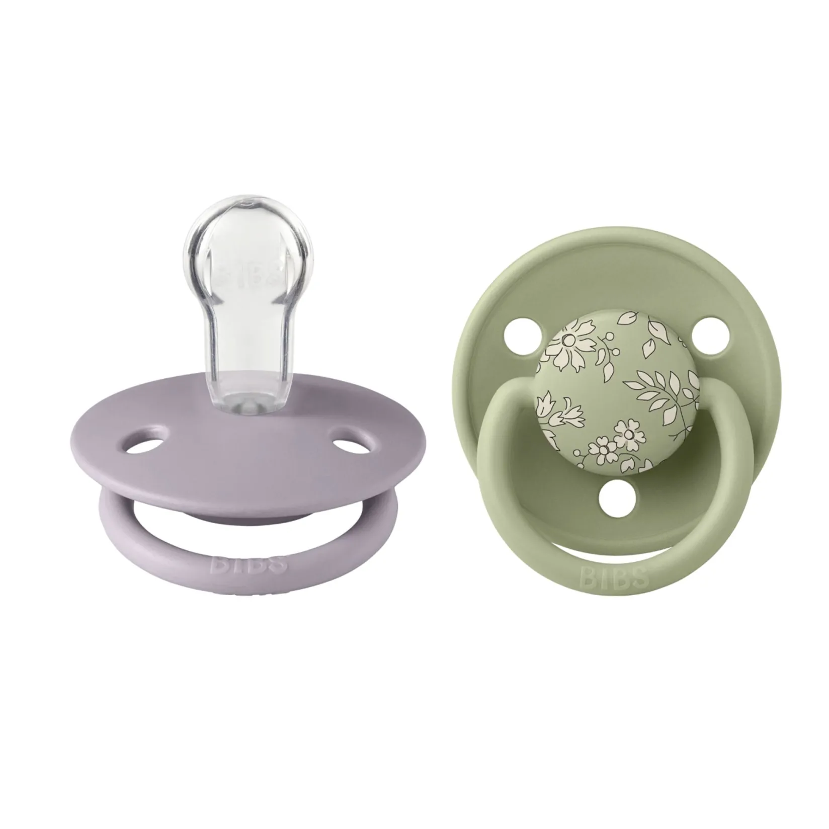 Pacifiers & Clips|Pacifiers & Clips>Bibs Pacifier (2) De Lux 0-36m - Liberty/Sage