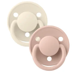 Pacifiers & Clips|Pacifiers & Clips>Bibs Pacifier (2) De Lux 0-36mois - Ivory/Blush