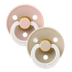 Outlet Pacifier (2) 0-6m - Blush / Vanilla (Size 1) Pacifiers & Clips|Pacifiers & Clips