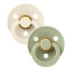 Pacifiers & Clips|Pacifiers & Clips>Bibs Pacifier (2) 18-36m - Ivory / Sage (Size 3)