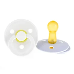 Pacifiers & Clips|Pacifiers & Clips>Bibs Pacifier (2) 6-18m- Blue / White (Size 2)