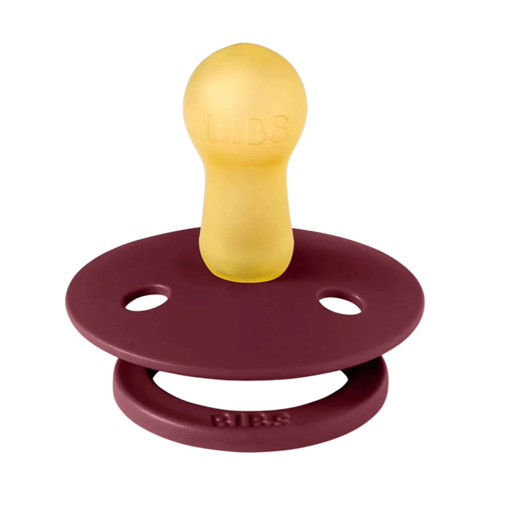 Pacifiers & Clips|Pacifiers & Clips>Bibs Pacifier 6-18m (2) - Dusty Pink/Elderberry (Size 2)