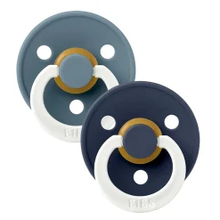 Pacifiers & Clips|Pacifiers & Clips>Bibs Pacifier 0-6m (2) - Glow in the Dark Petrol/Deep Space