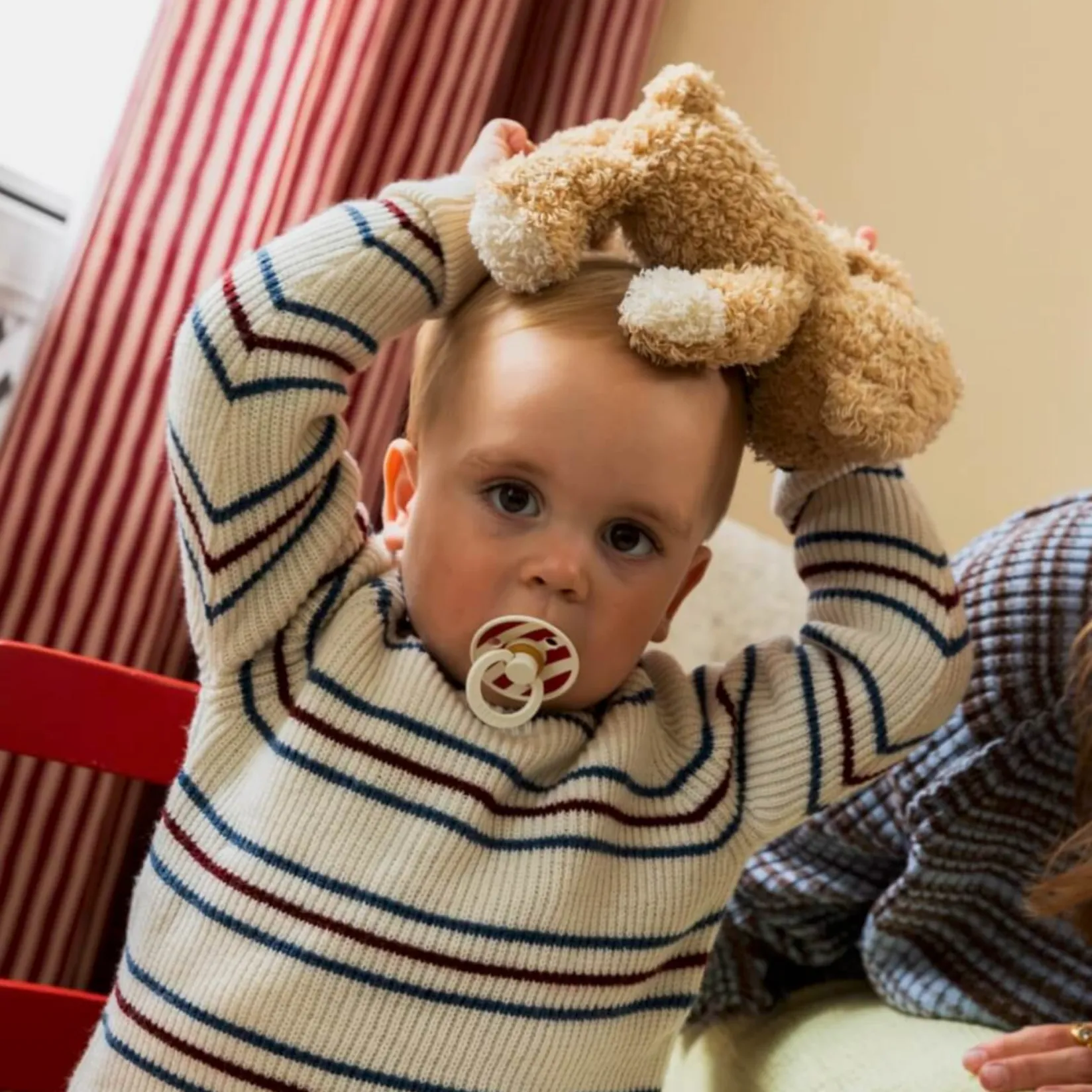 Pacifiers & Clips|Pacifiers & Clips>Bibs Pacifier 6-18m (2) - Holiday Print Limited Edition (size 2)