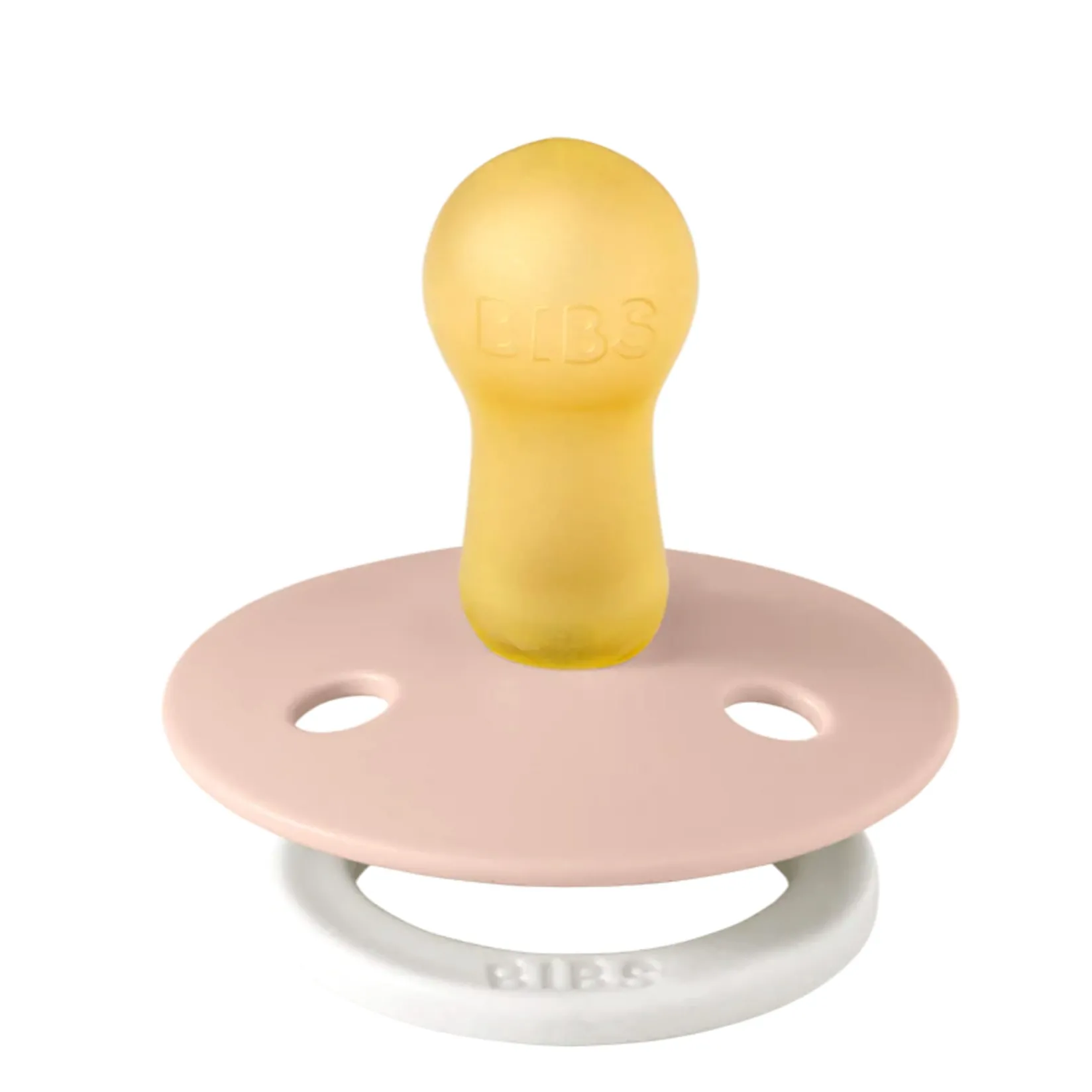 Pacifiers & Clips|Pacifiers & Clips>Bibs Pacifier 6-18m Set of 2 - Blush / Vanilla (Size 2)