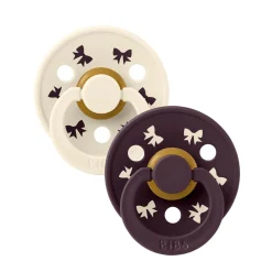 Pacifiers & Clips|Pacifiers & Clips>Bibs Pacifier 0-6M (2) - Bow (Size 1 )