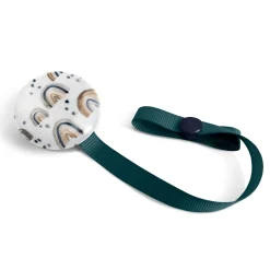 Pacifiers & Clips|Pacifiers & Clips>Loliko Pacifier Clip - Blue Rainbow