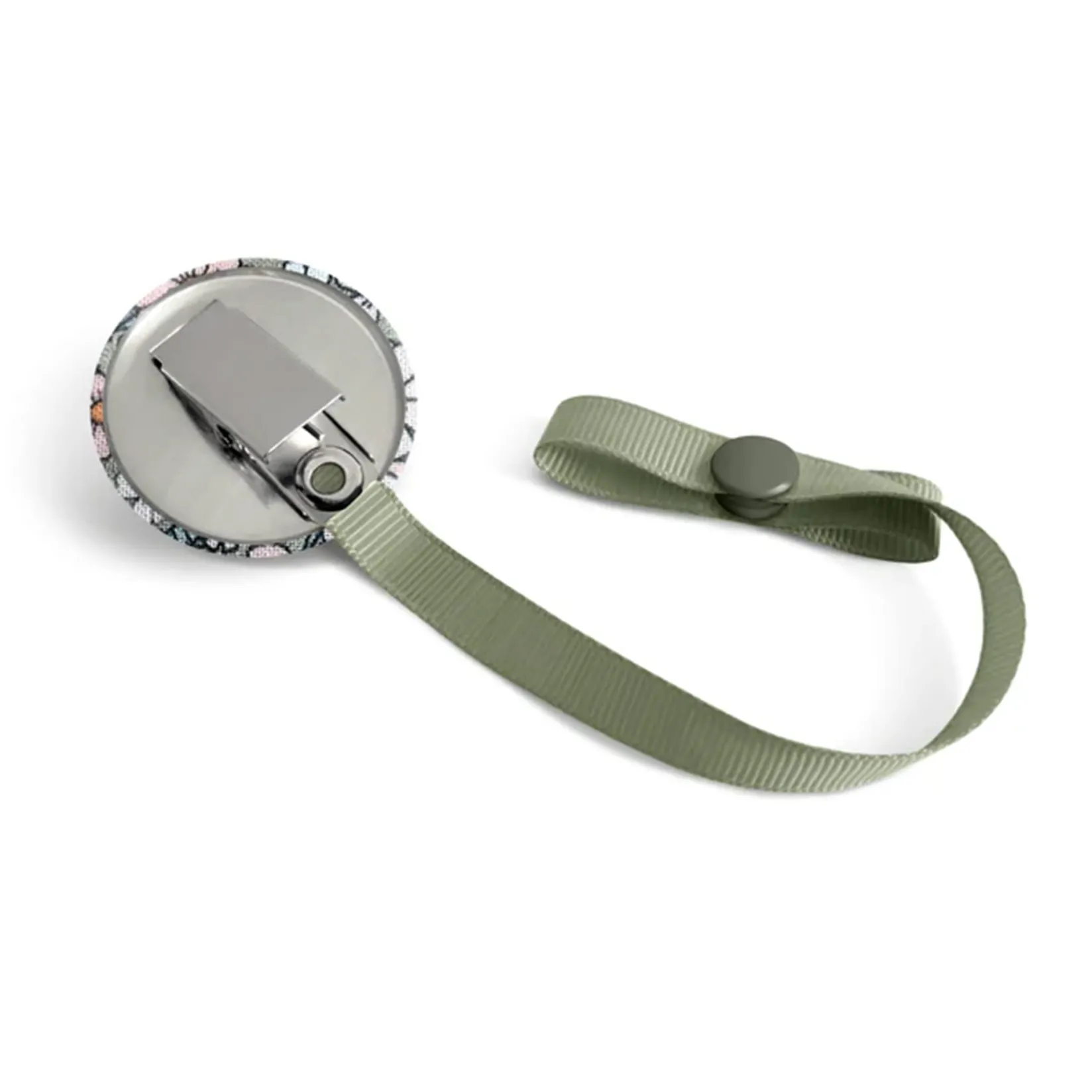 Pacifiers & Clips|Pacifiers & Clips>Loliko Pacifier Clip - Green Flower