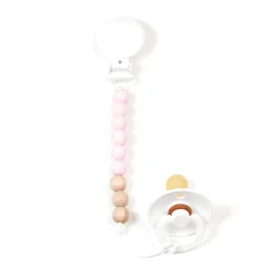 Hot Pacifier Clip - Pur Pink Wood Pacifiers & Clips|Pacifiers & Clips