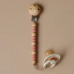 Pacifiers & Clips|Pacifiers & Clips>Bulle Pacifier Clip Era - Blush
