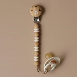Pacifiers & Clips|Pacifiers & Clips>Bulle Pacifier Clip Era - Off White