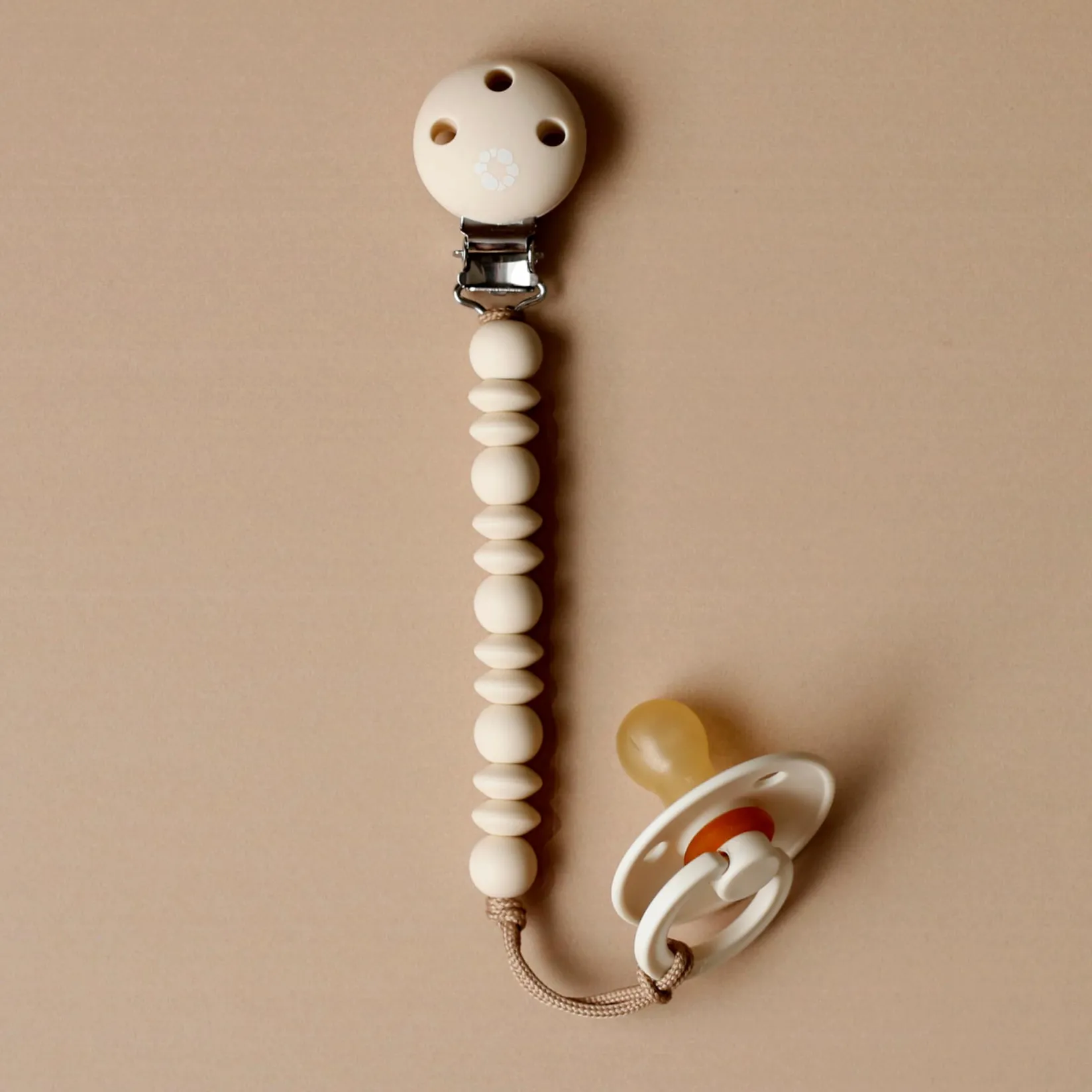 Sale Pacifier Clip Halo - Off White Pacifiers & Clips|Pacifiers & Clips