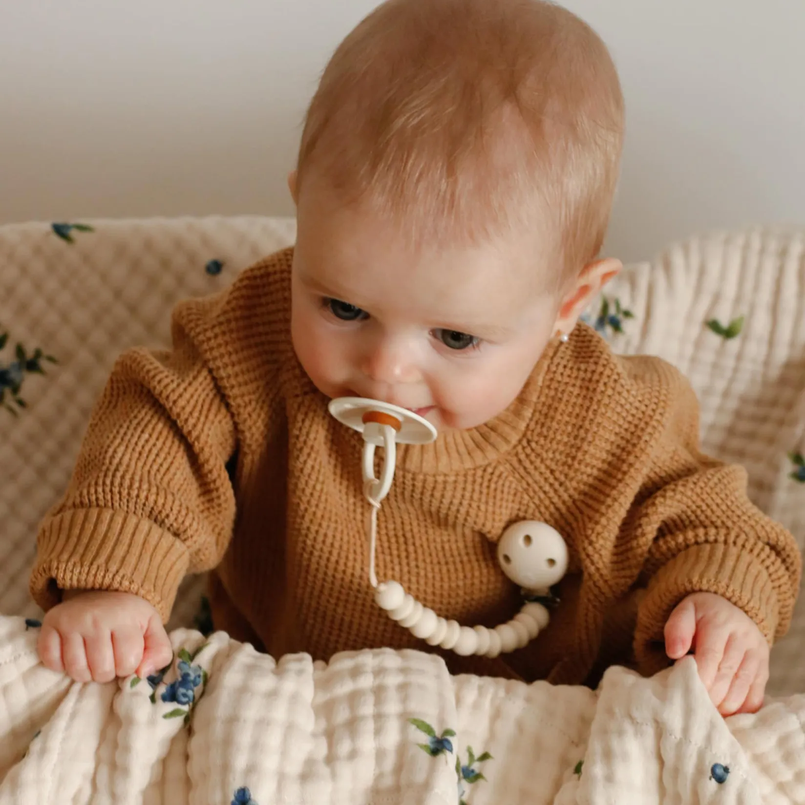 Sale Pacifier Clip Halo - Off White Pacifiers & Clips|Pacifiers & Clips