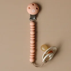 Online Pacifier Clip Halo - Peach Pacifiers & Clips|Pacifiers & Clips