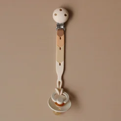 Pacifiers & Clips|Pacifiers & Clips>Bulle Pacifier Clip Retro - Beige