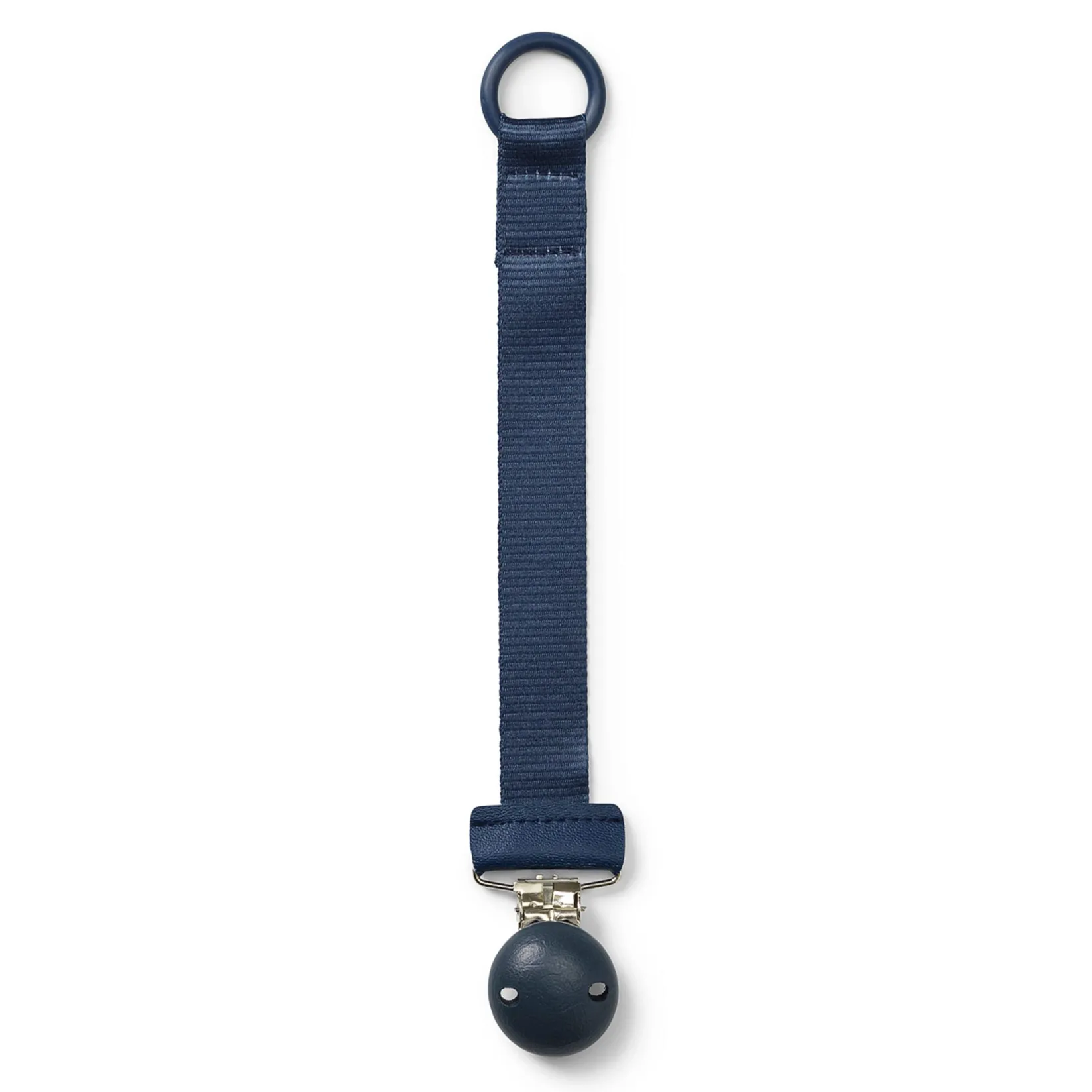 Pacifiers & Clips|Pacifiers & Clips>Elodie Pacifier Clip Wood - Juniper Blue