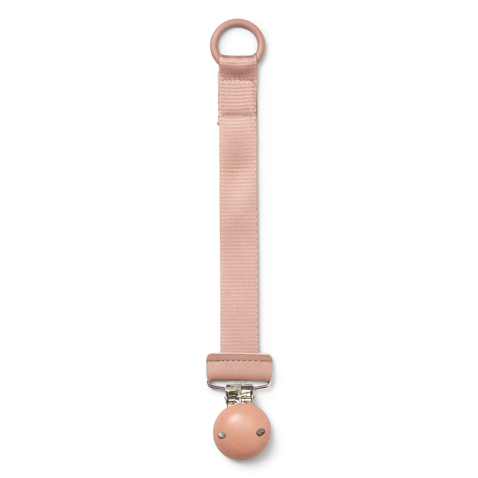 Pacifiers & Clips|Pacifiers & Clips>Elodie Pacifier Clip Wood - Pink