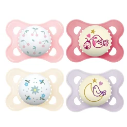 Pacifiers & Clips|Pacifiers & Clips>Mam Baby Pacifiers Day & Night(4) 0-6m