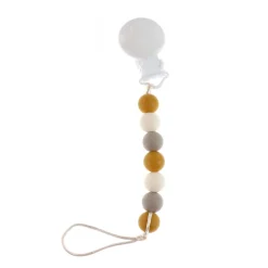 Pacifiers & Clips|Pacifiers & Clips>Bulle Pacifier-suce Yellow Taupe Ivo