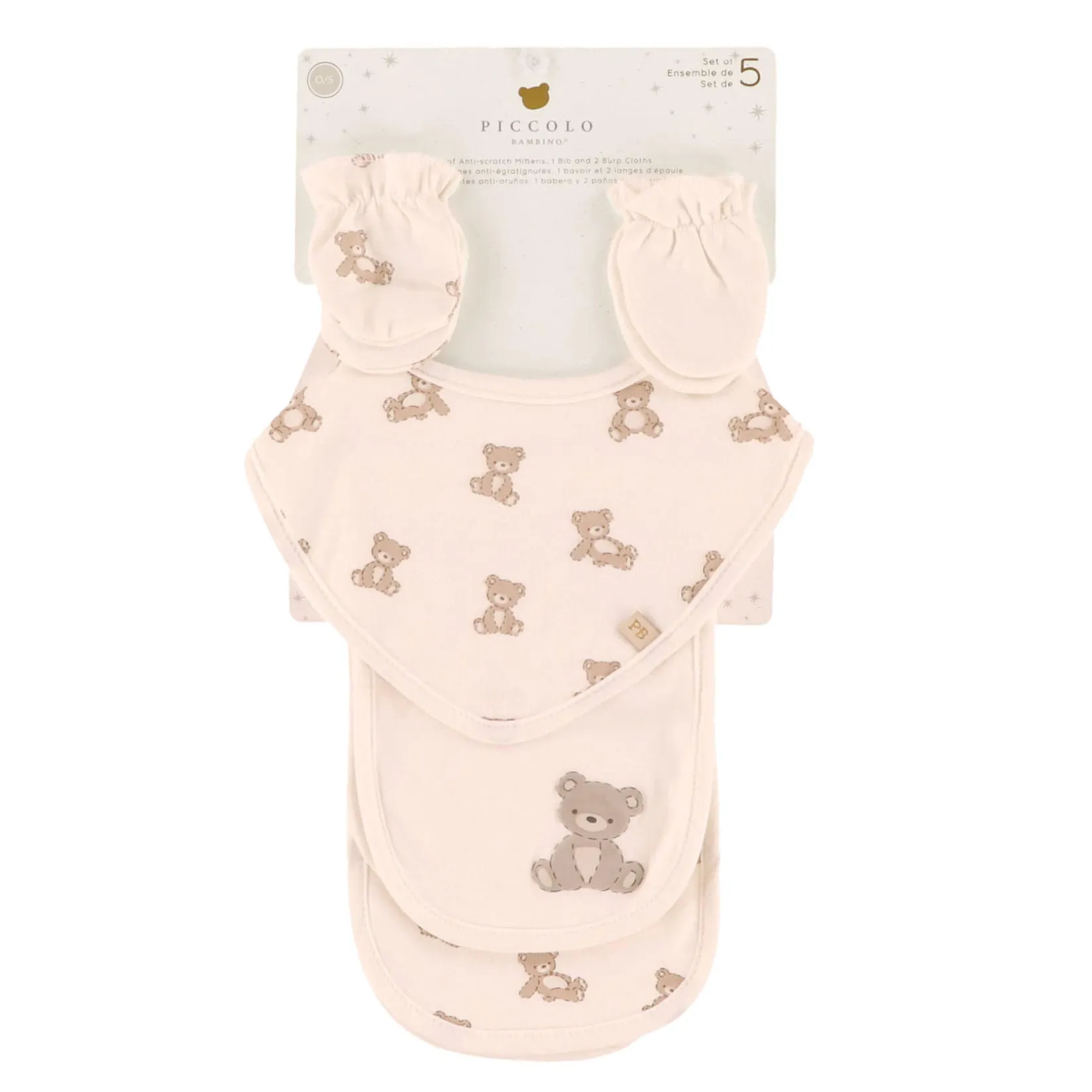 Bibs|Breastfeeding>Piccolo Bambino 5-pack Gift Kit - Bear