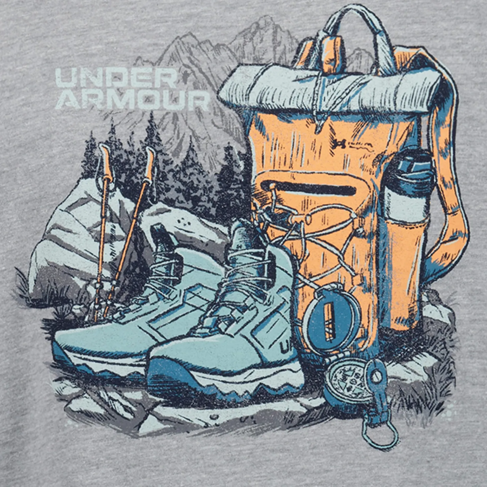 Sportswear|Tops>Under Armour Packing Out Tee 8-16 Gris