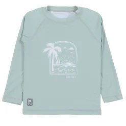 Swimsuits>Nano Palm Tree Rashguard 2-12 Green