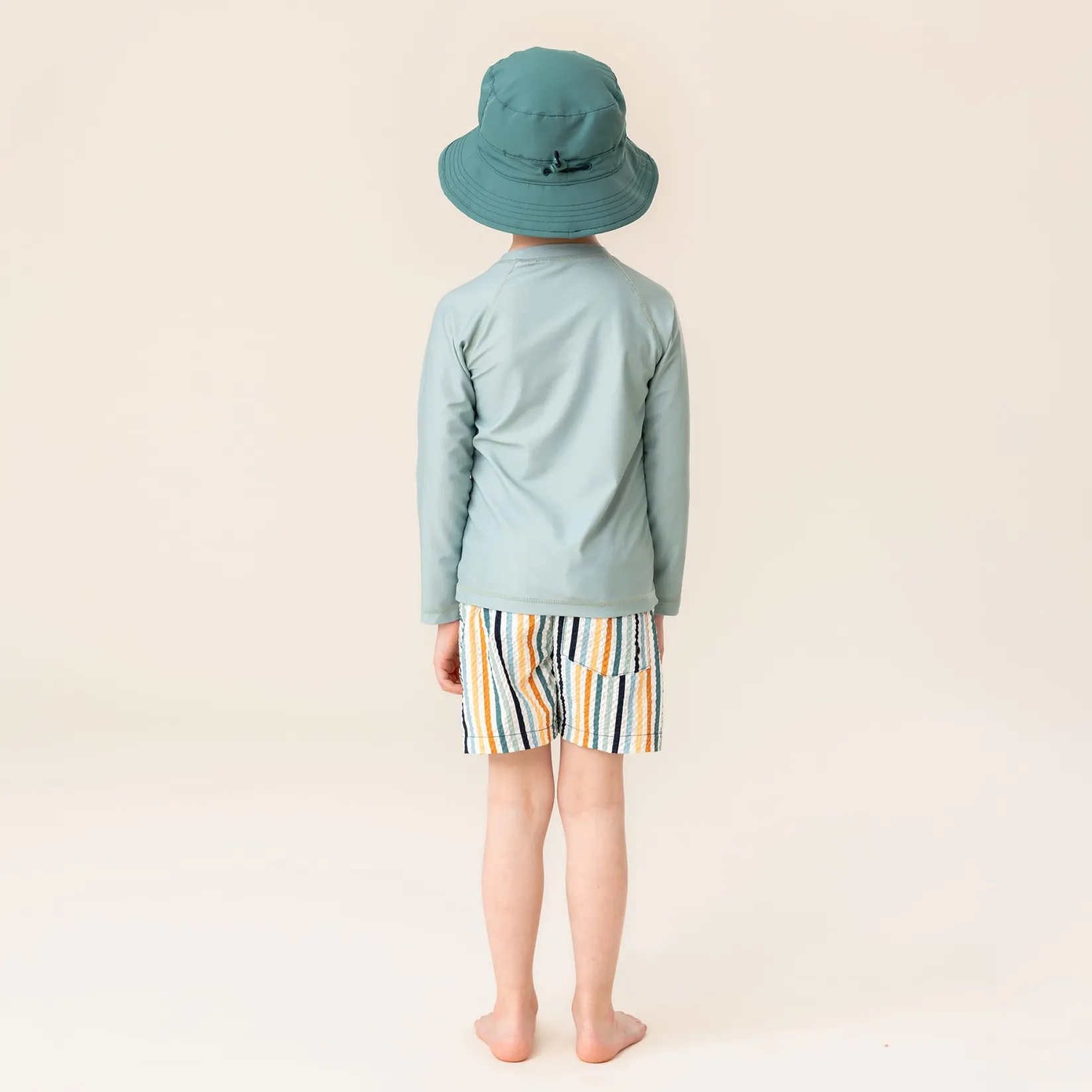 Swimsuits>Nano Palm Tree Rashguard 2-12 Green