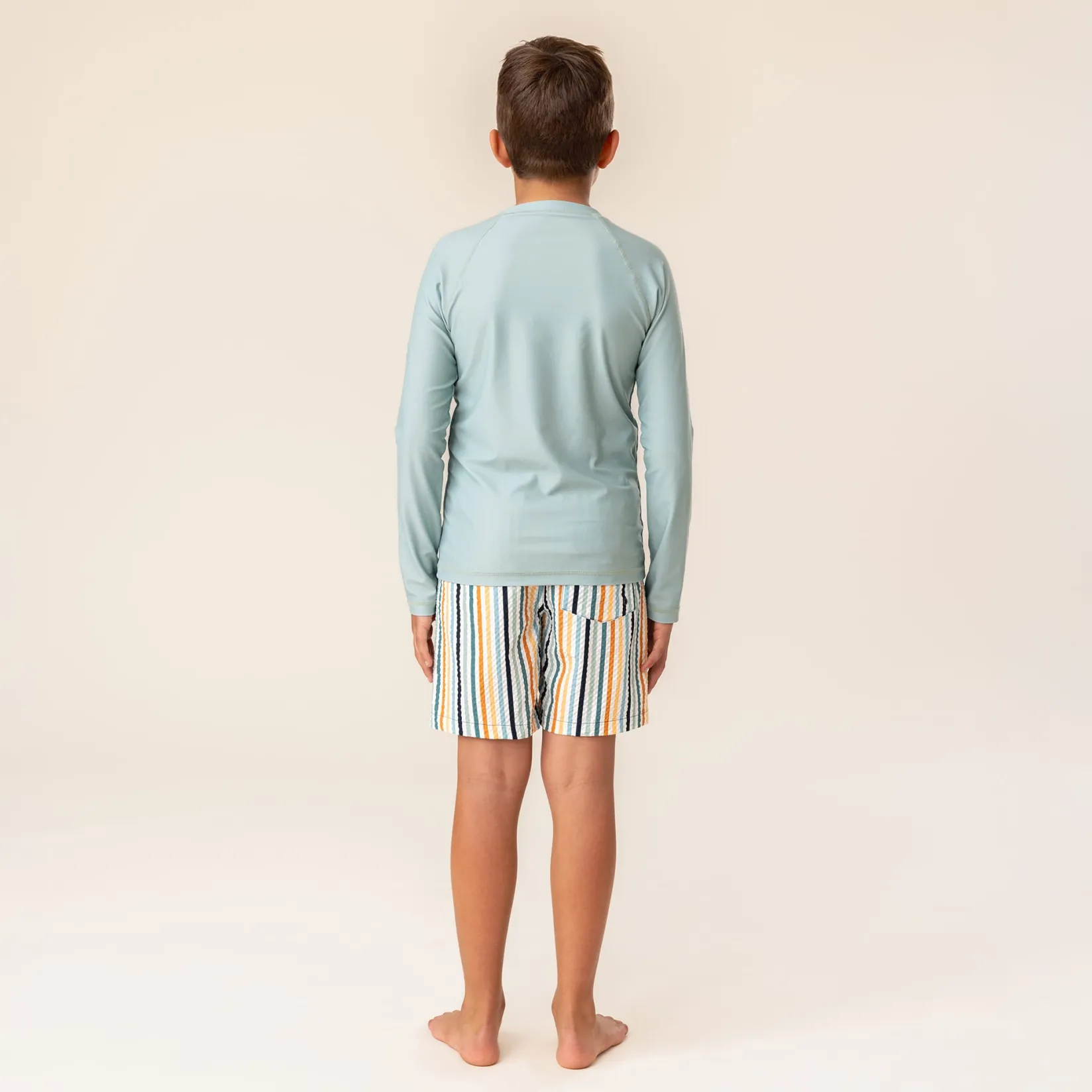 Swimsuits>Nano Palm Tree Rashguard 2-12 Green