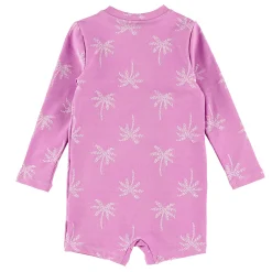 Sale Palm Tress Long Sleeve Swimsuit 3-24m Swimsuits