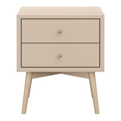 Nightstands>Babyletto Palma Nightstand with USB Port Assembled - Taupe