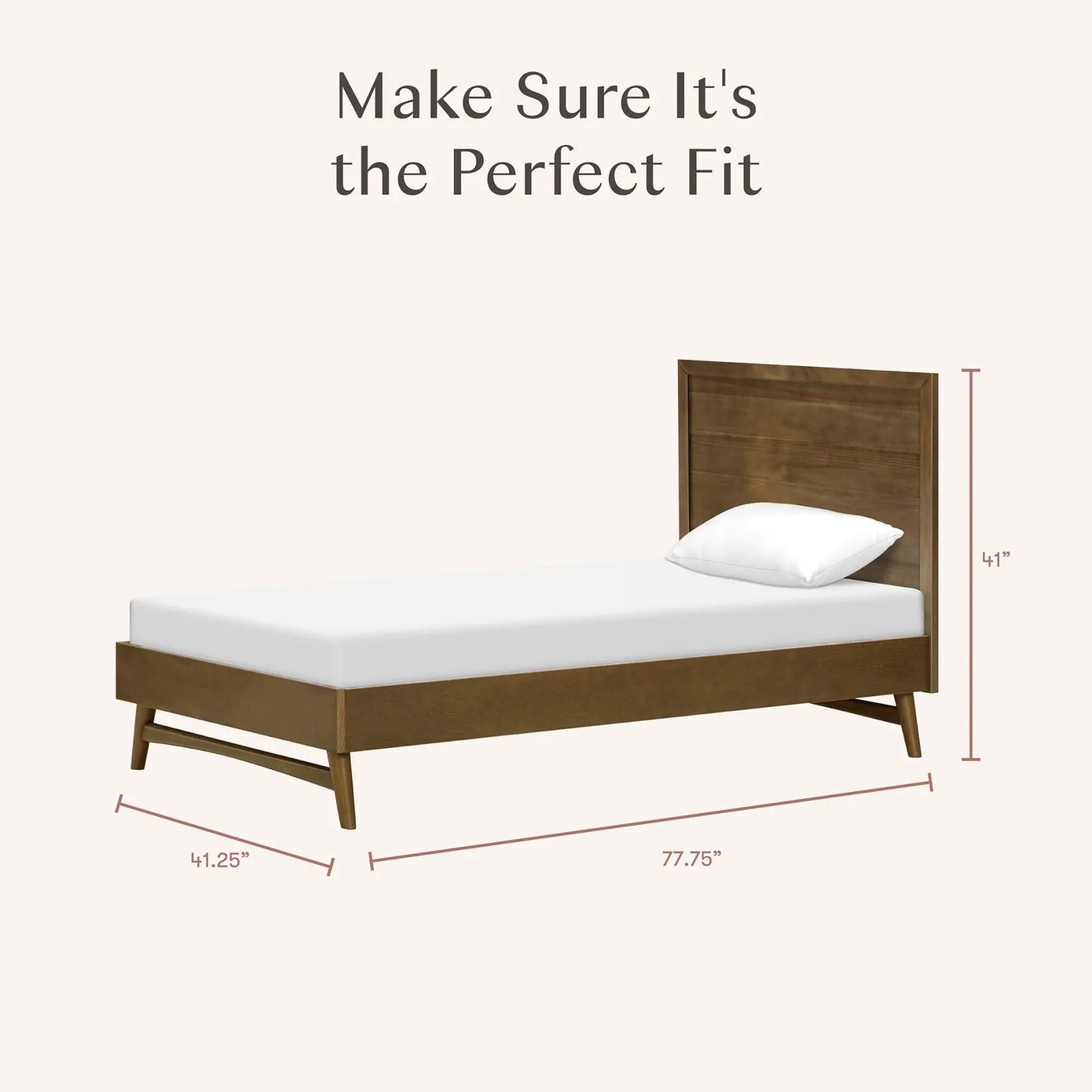 Online Palma Twin Bed - Natural Walnut Twin, Full & Queen Beds