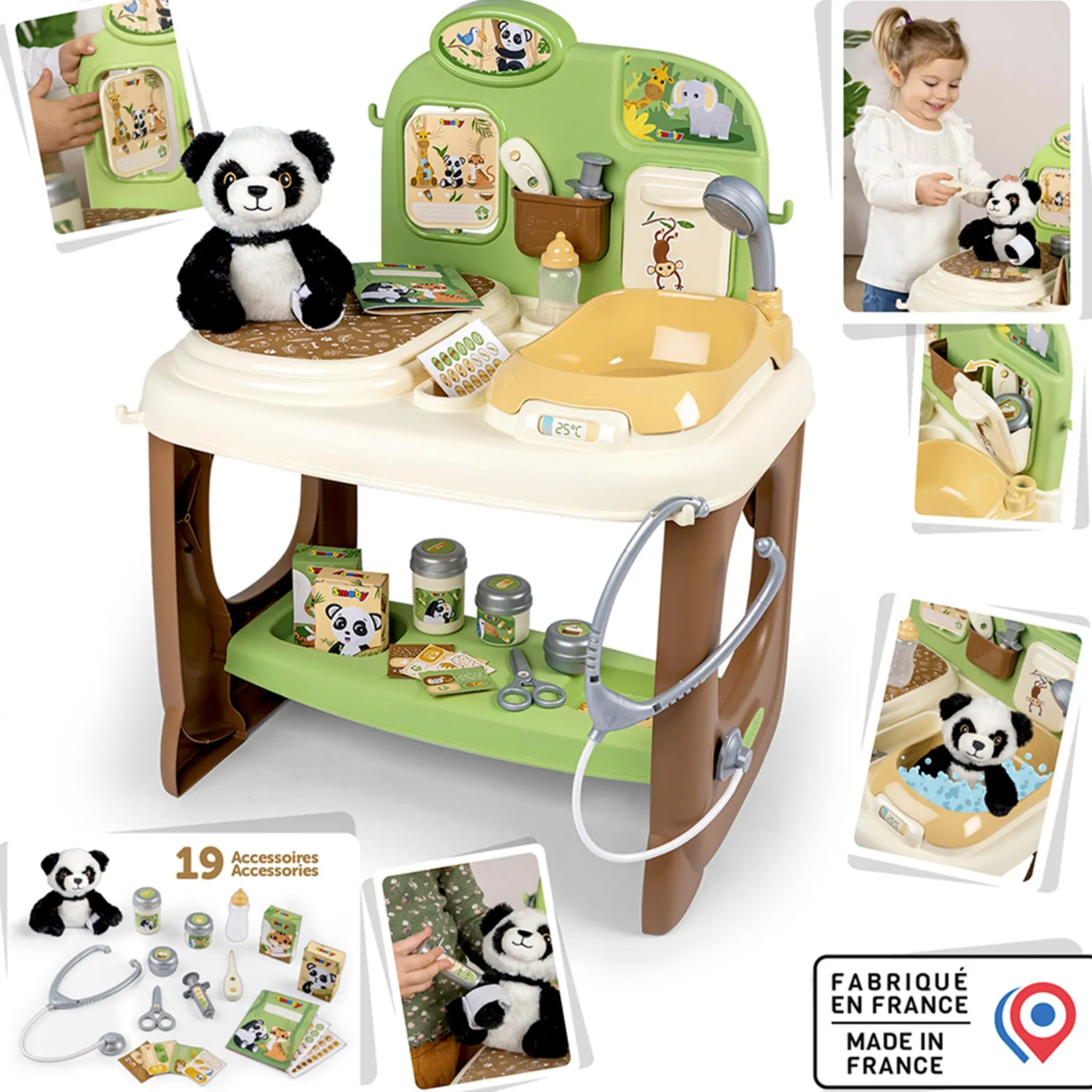 New Panda Veterinary Center Kids Pretend Play & Imitation