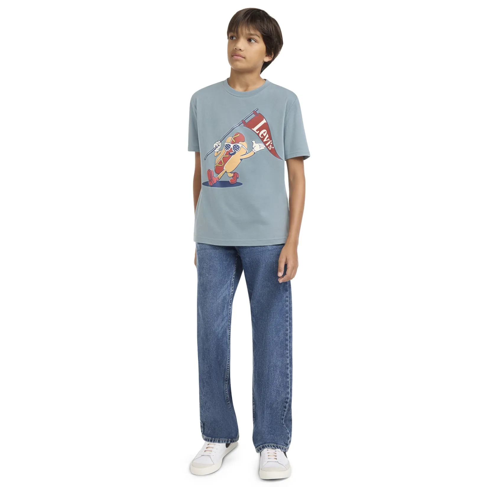 Tops>Levis Parading Hot Dog T-shirt 8-16y Teal