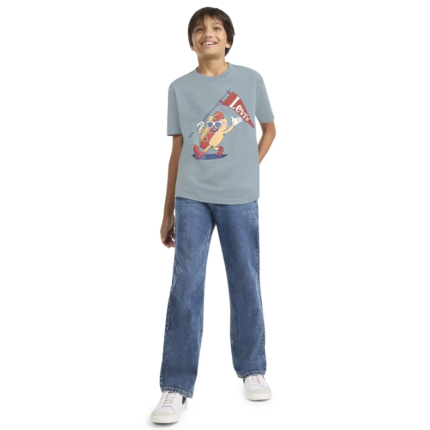 Tops>Levis Parading Hot Dog T-shirt 8-16y Teal