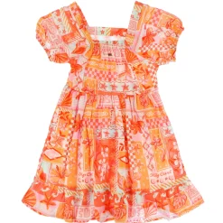 Dresses & Rompers>Rip Curl Paradise Club Woven Dress 8-14 Pink