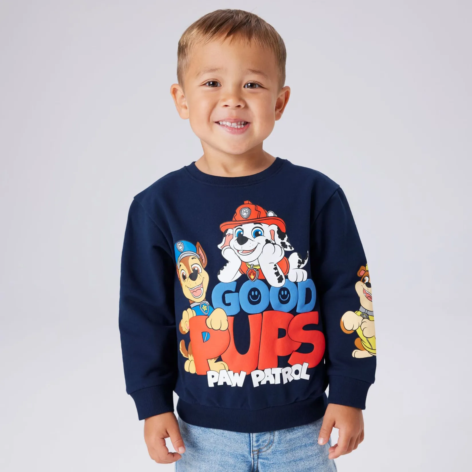 Fleeces And Sweatshirts|Tops>Name It Paw Patrol Sweatshirt 2-6y Marine