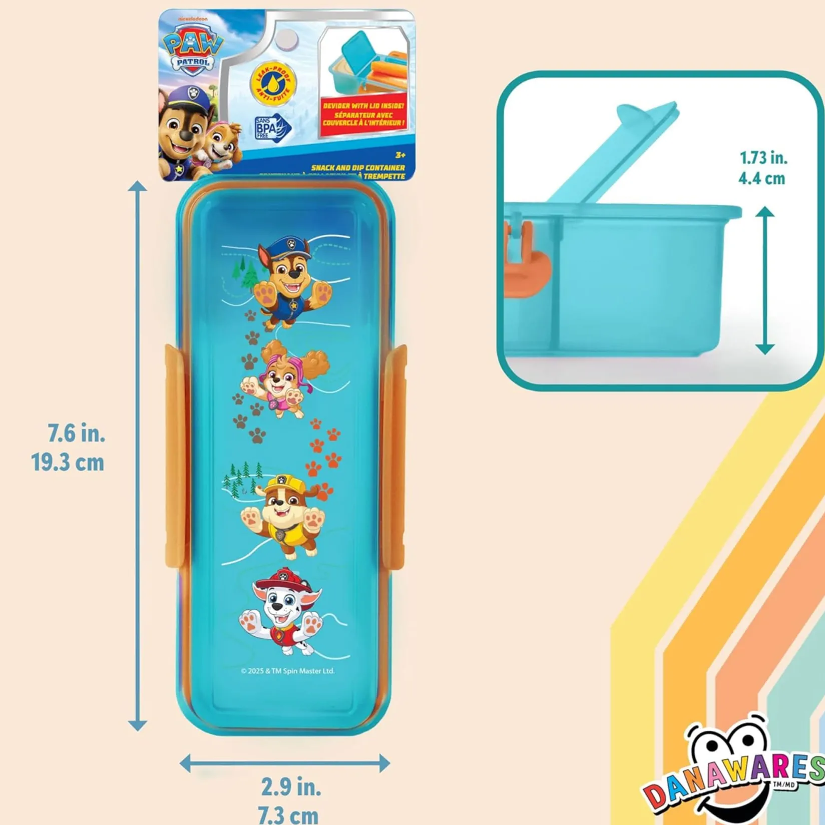 Snack Bags & Containers|Tableware>Danawares PawPatrol Snack Container Dip