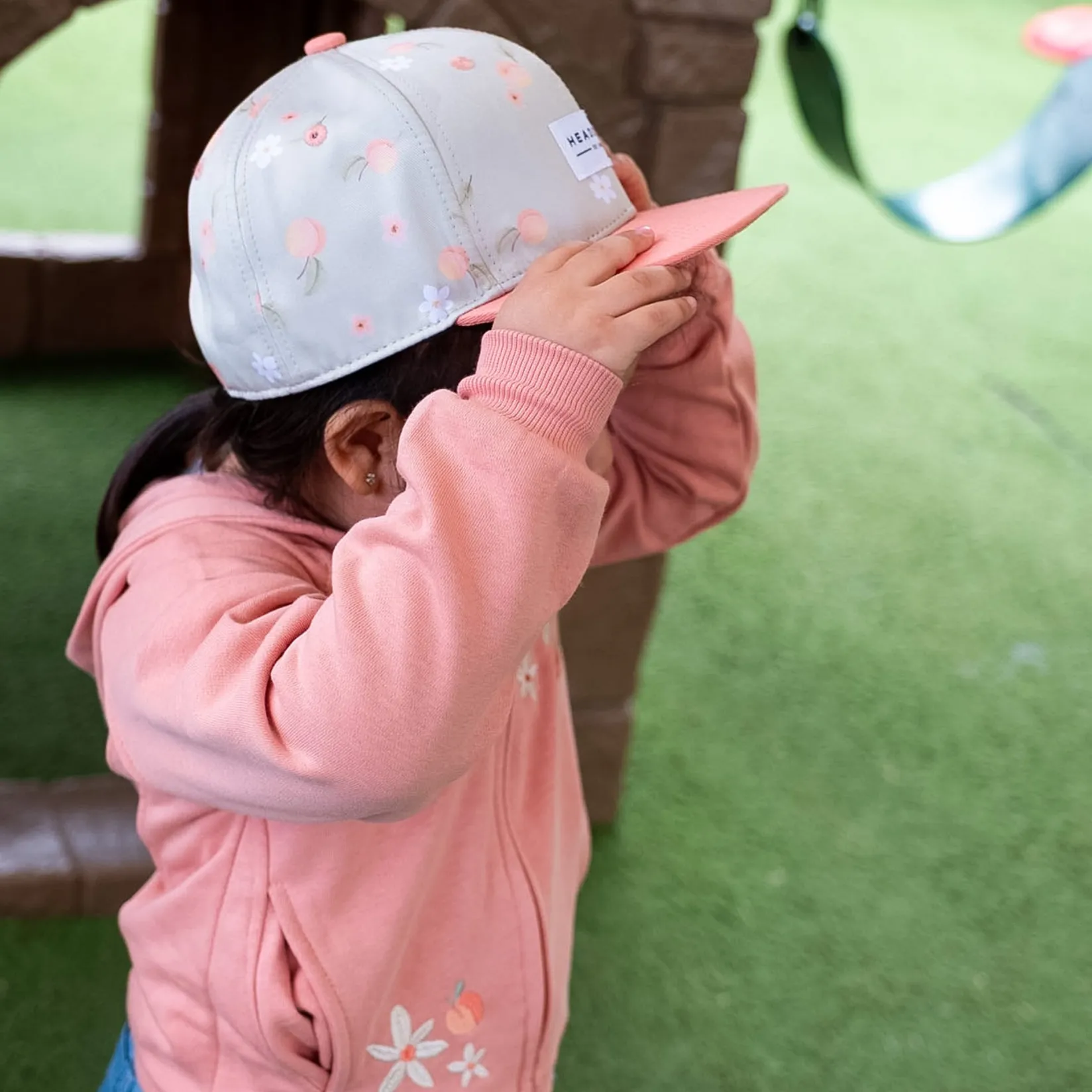 Hats And Caps>Headster Kids Peaches Snapback 6-24m Sage