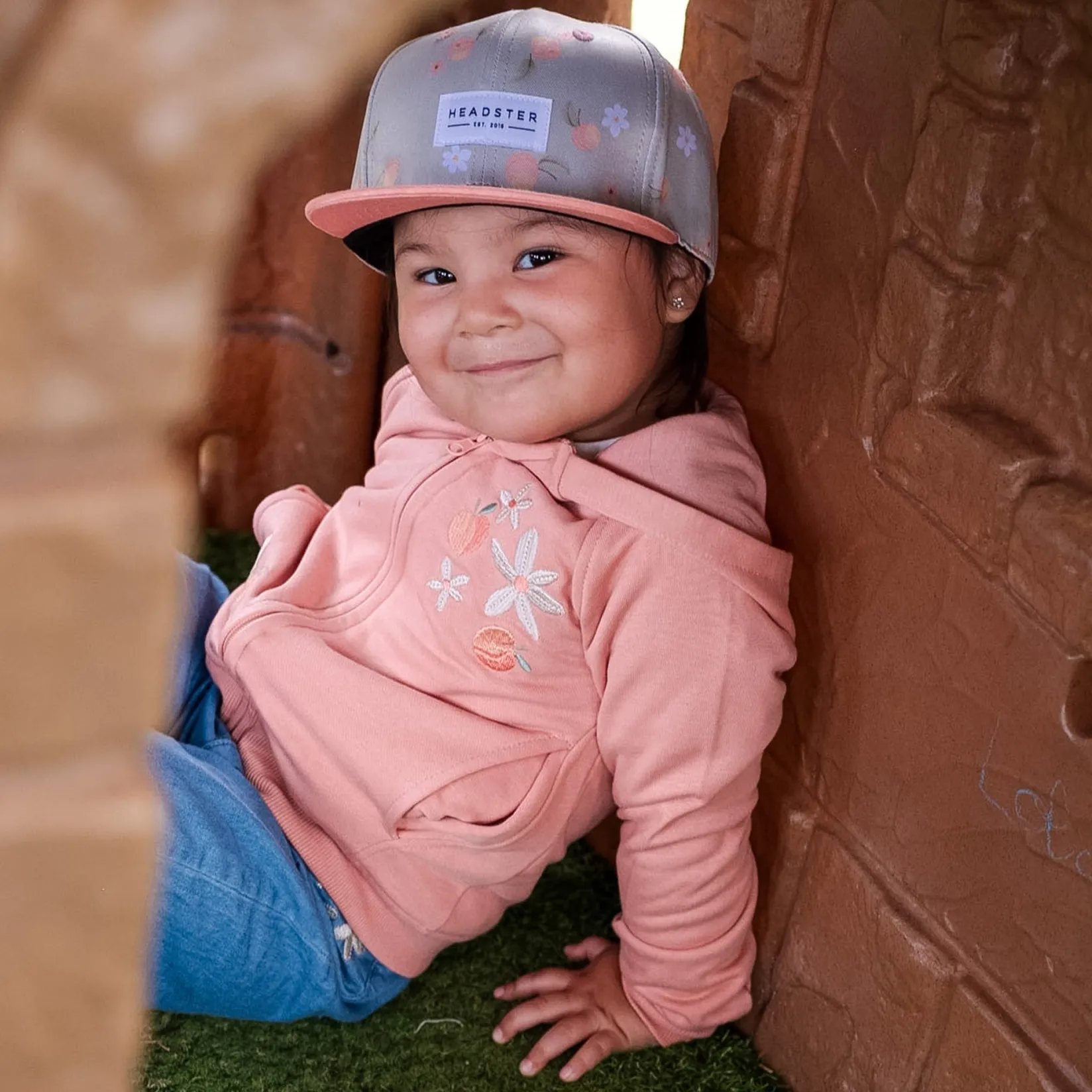 Hats And Caps>Headster Kids Peaches Snapback 6-24m Sage