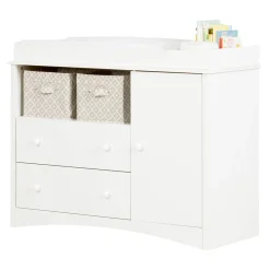 Changing Tables>South Shore Peek-a-boo Changing Table - Pure White