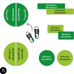 Best Peel And Stick Name Labels Mini - Green Kids Personalized Name Labels|Personalized Name Labels