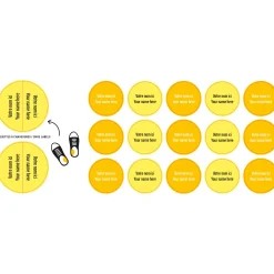 New Peel And Stick Name Labels Mini - Yellow Kids Personalized Name Labels|Personalized Name Labels