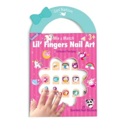 Teething Toys>Girl Nation Peel-and-stick nail decals - Unicorns