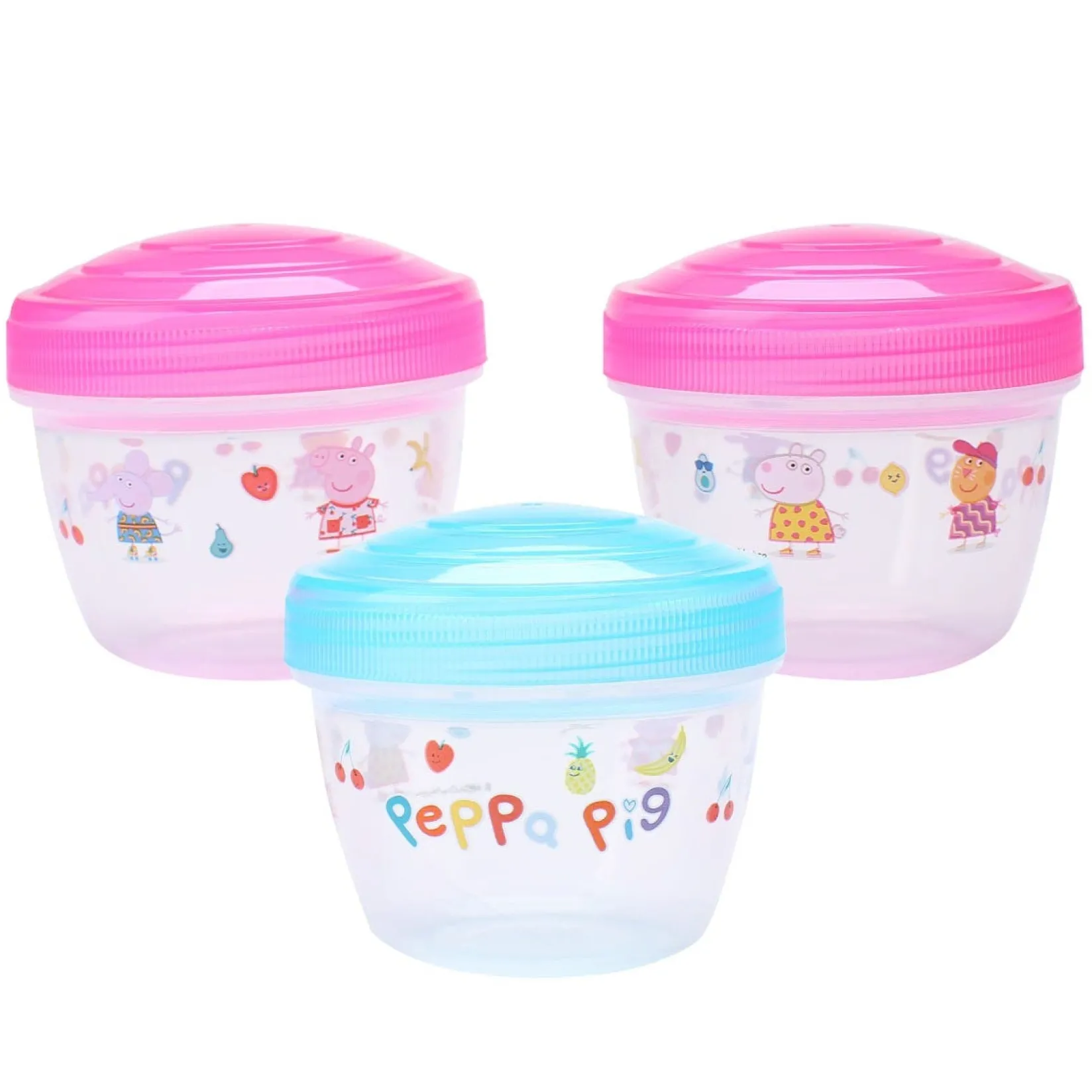 Snack Bags & Containers|Plates & Placemats>Danawares Peppa Pig Container Kit (3)