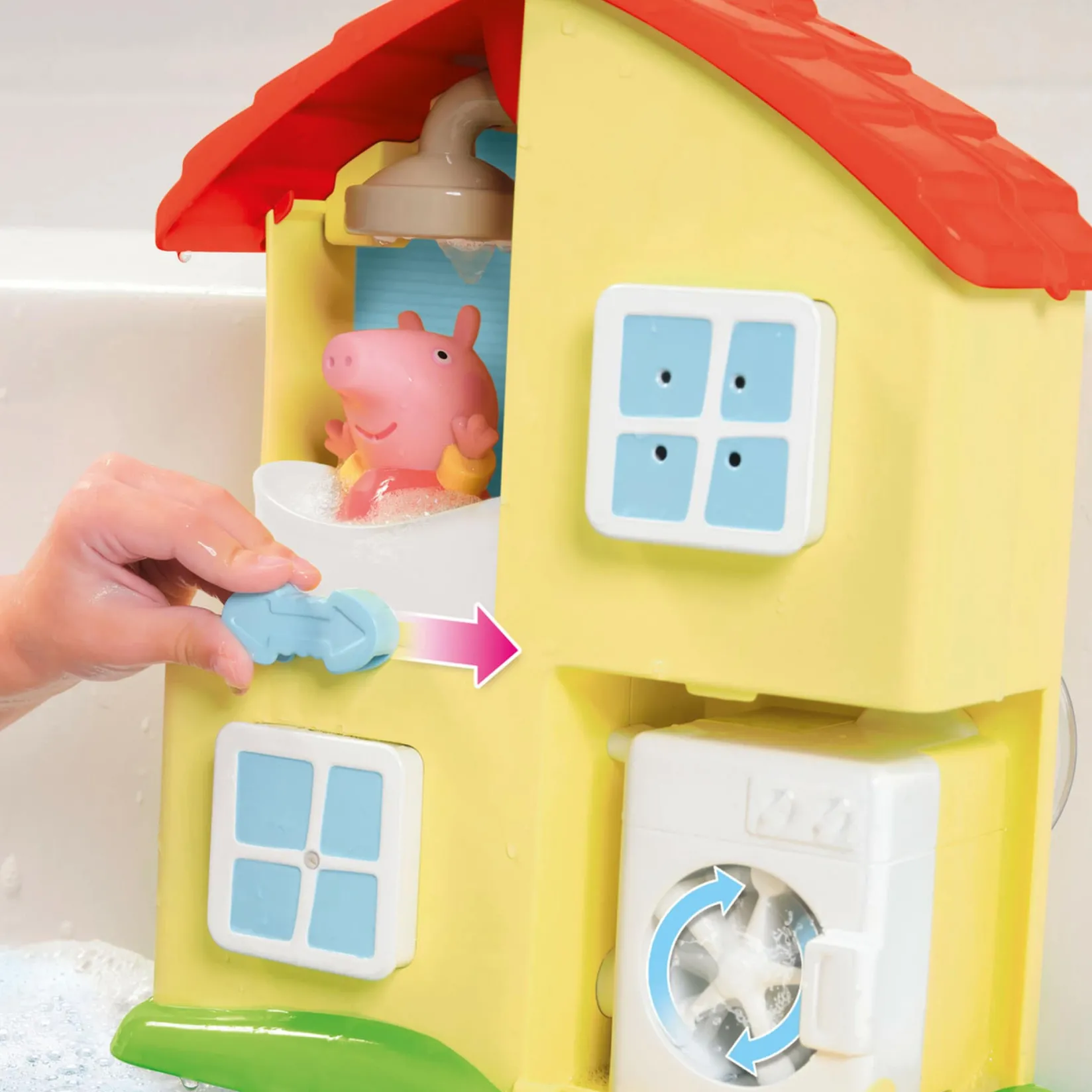 Bath Toys|Bath Accessories>Lamaze Peppa's House Bath Playset