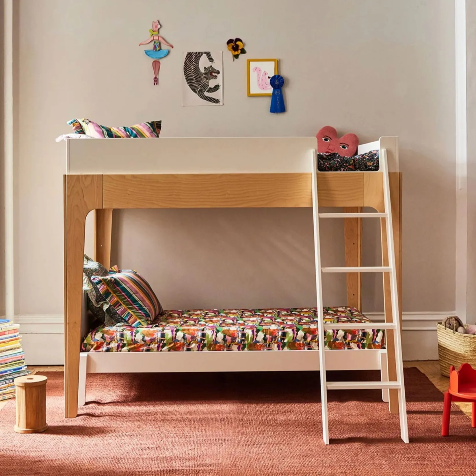 Discount Perch Double Loft Bed - Natural/ White Twin, Full & Queen Beds