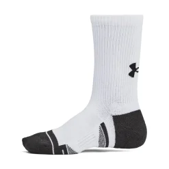 Socks|Underwear & Socks>Under Armour Perform Tech 6-Pack Crew Soxks Sizes 13-4 White